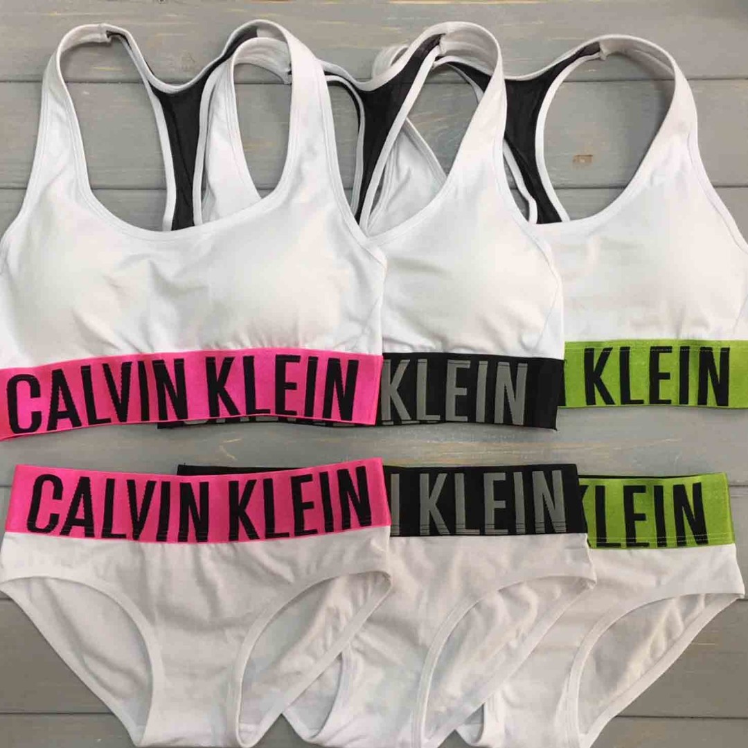 Комплект Calvin Klein Intense Power белый с черной резинкой фото 4