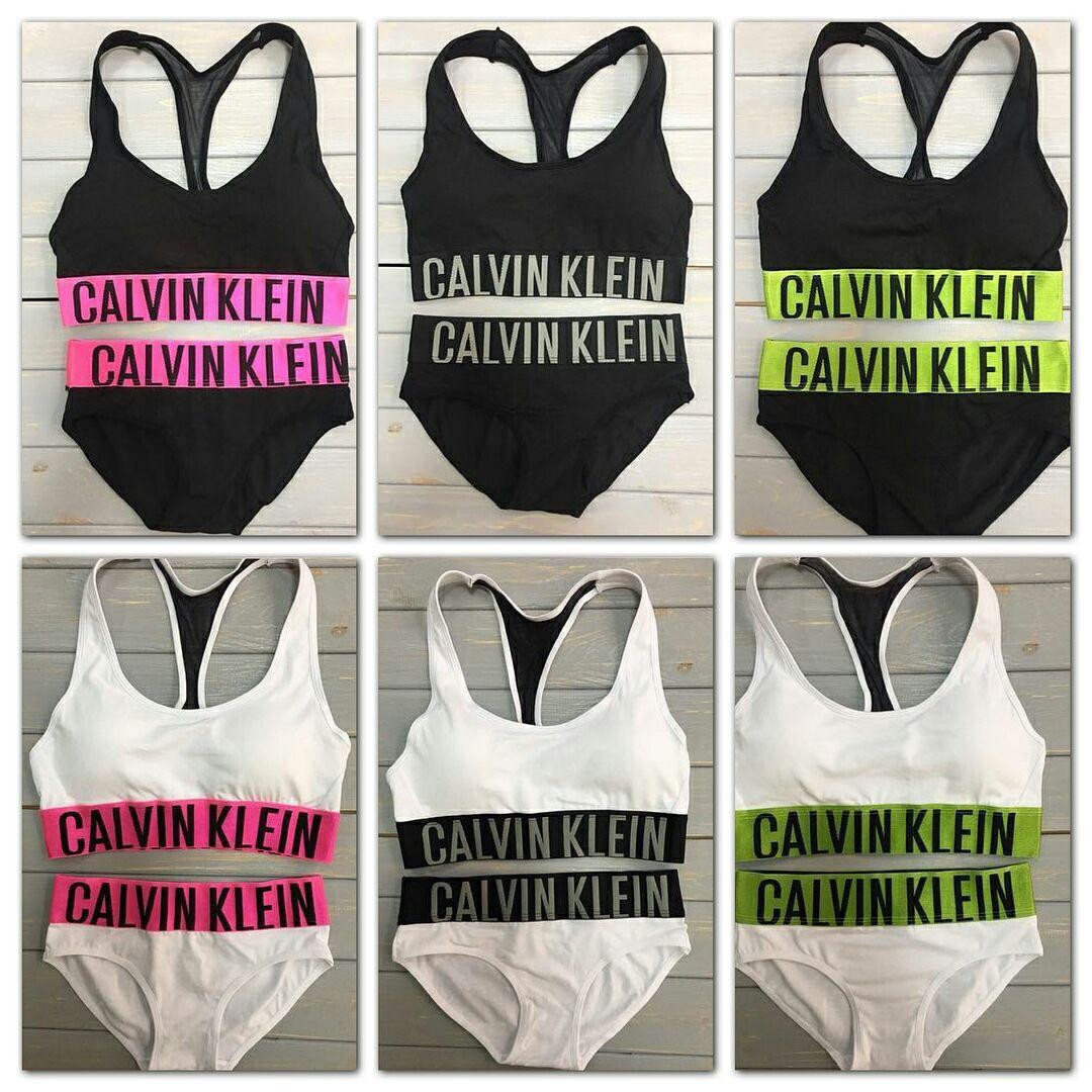Комплект Calvin Klein Intense Power белый с черной резинкой фото 5