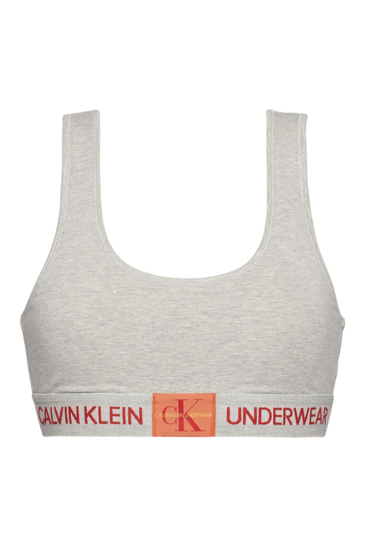 Спортивный комплект Calvin Klein Monogram серый Топ Стринги фото 5
