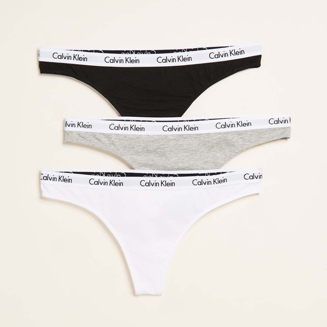 Стринги Calvin Klein Carousel серые фото 4