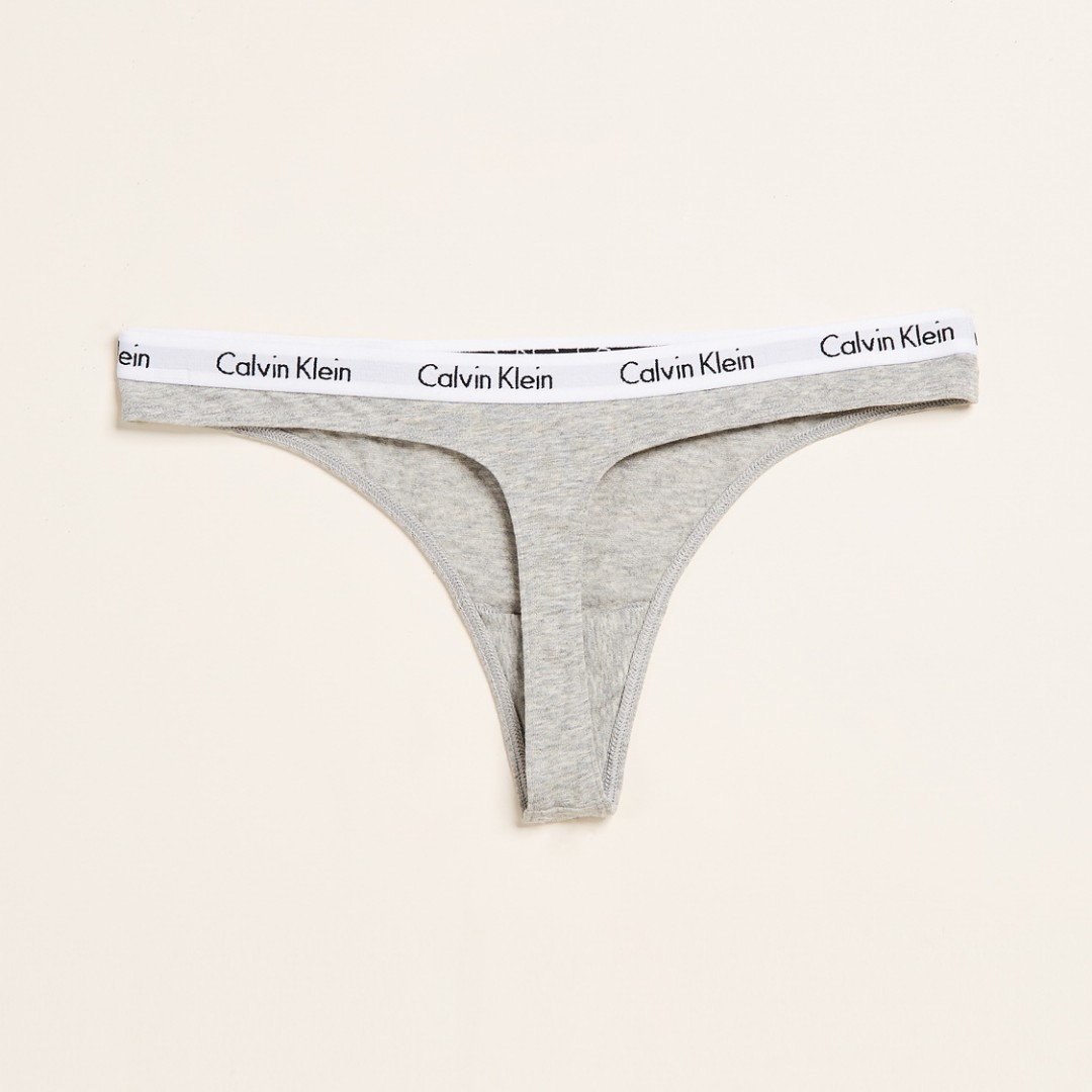 Стринги Calvin Klein Carousel серые фото 3