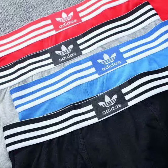 Мужские трусы боксеры Adidas серые фото 4