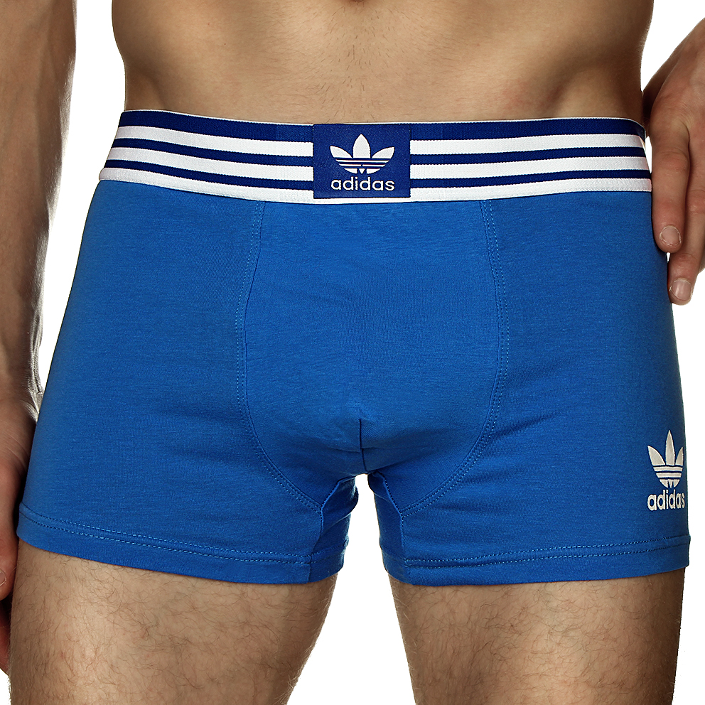 Мужские трусы боксеры Adidas голубые фото 1