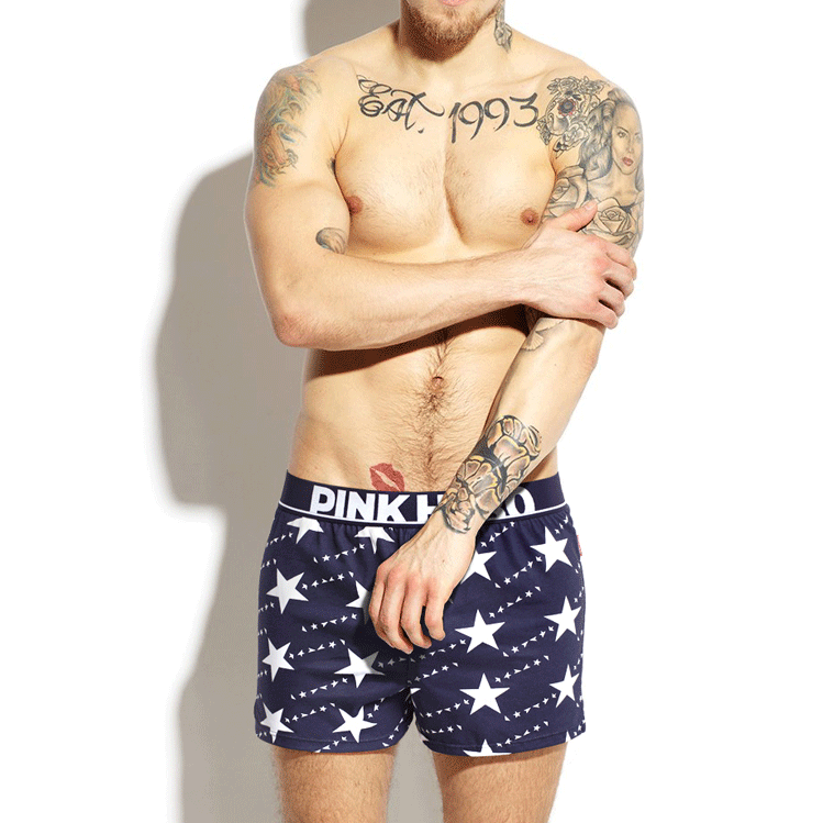 Мужские трусы семейки Pink Hero  black Star фото 1