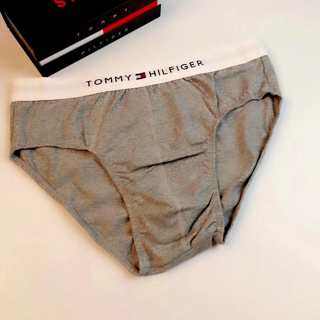 Мужские трусы брифы Tommy Hilfiger Classic серые фото 1