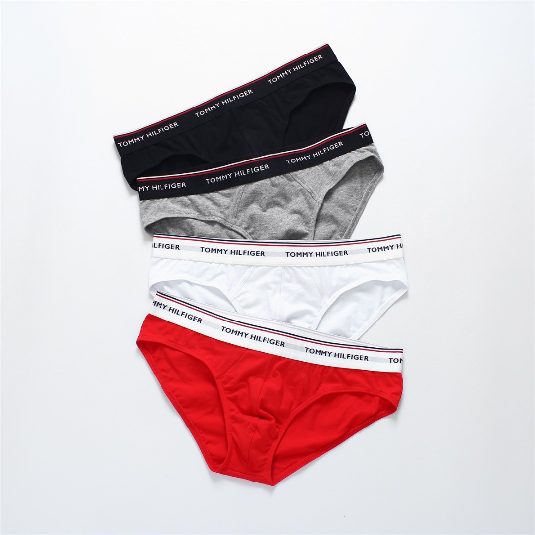 Мужские трусы брифы Tommy Hilfiger TM красные фото 2