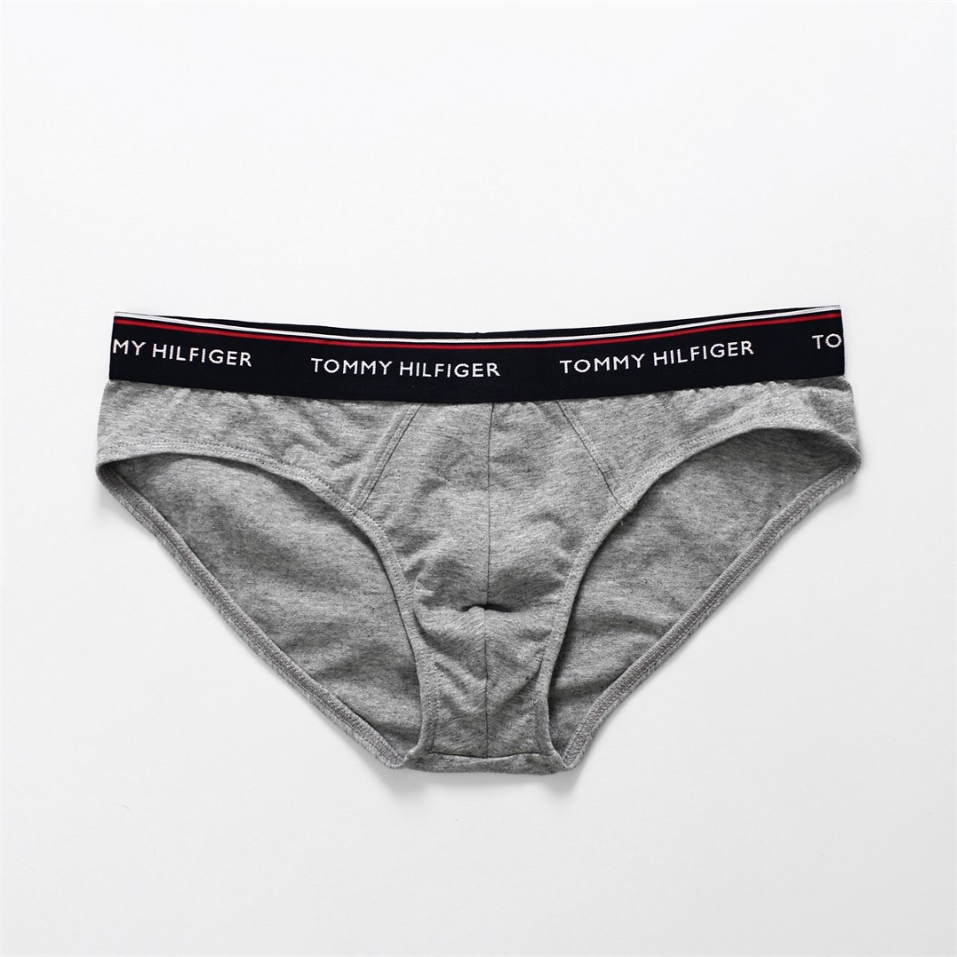 Мужские трусы брифы Tommy Hilfiger TM серые фото 1