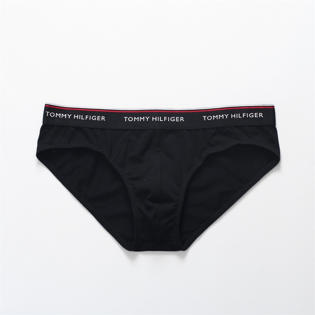 Мужские трусы брифы Tommy Hilfiger TM черные фото 1