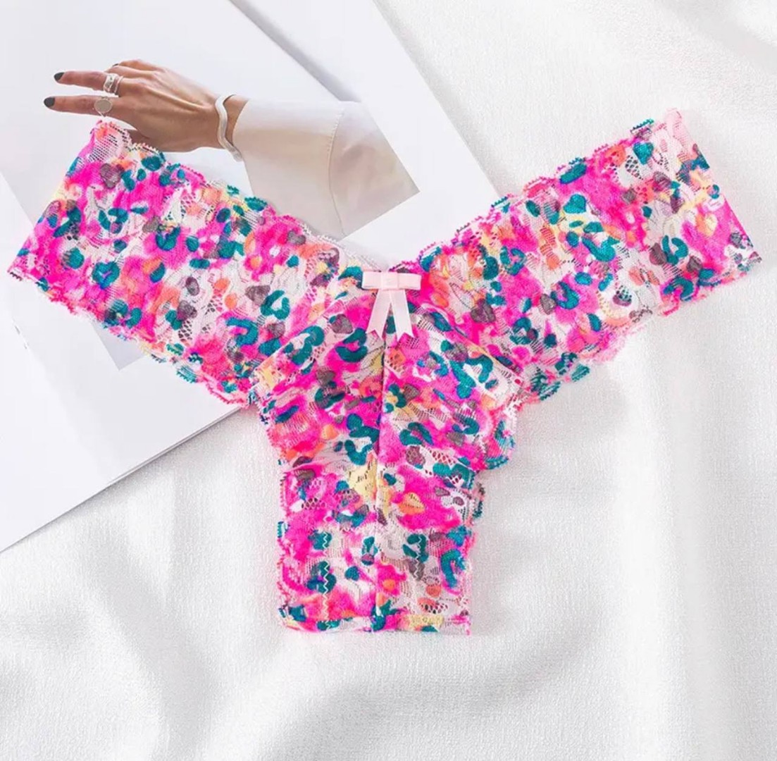 Стринги Flowy raspberry фото 2