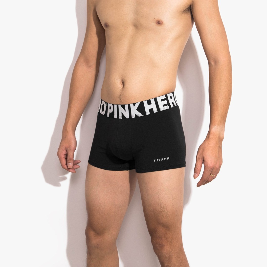 Мужские трусы боксеры Pink Hero Classic black фото 2
