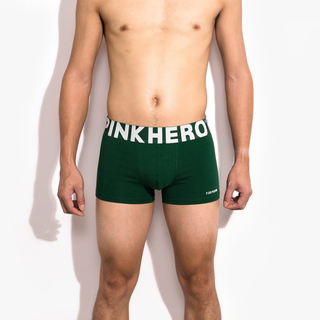 Мужские трусы боксеры Pink Hero Classic green фото 2