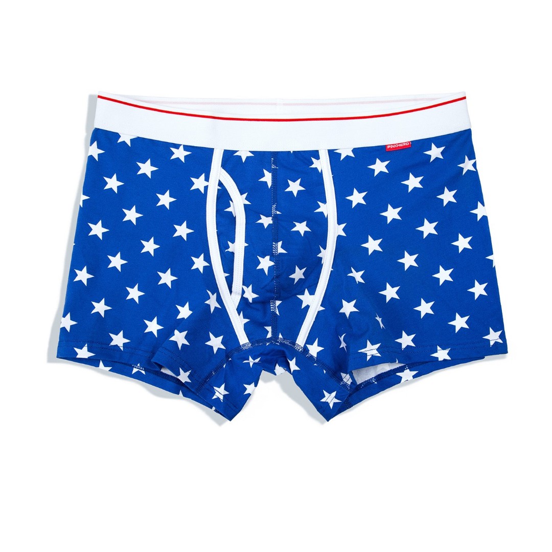 Мужские трусы боксеры Pink Hero Stars фото 1