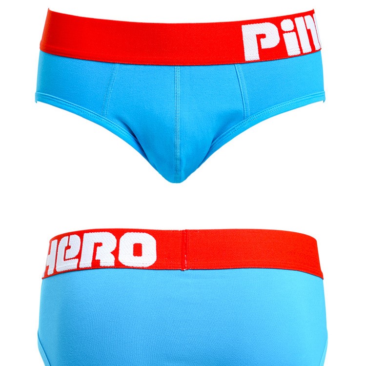 Мужские трусы брифы Pink Hero Atlas голубые фото 1
