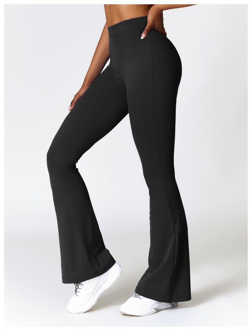 Спортивные леггинсы клёш Bell black фото 3