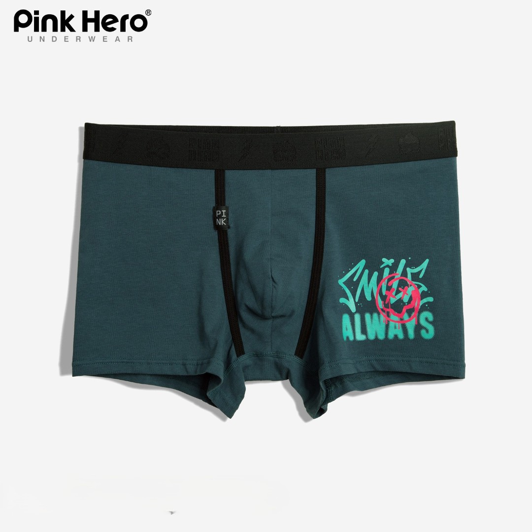 Мужские трусы боксеры Pink Hero Special dark green фото 2