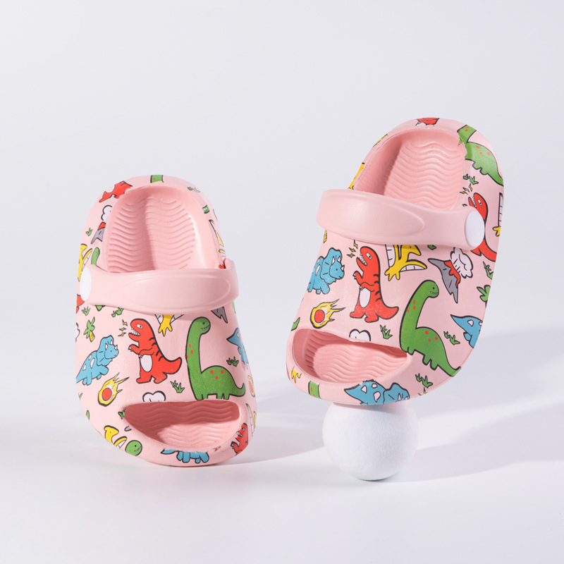 Кроксы детские Dino pink фото 1