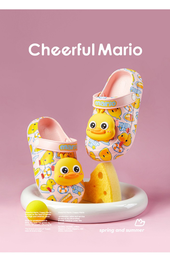 Кроксы детские Ducks pink фото 2