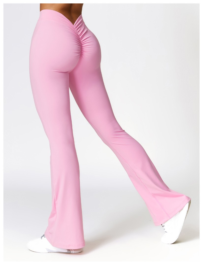Спортивные леггинсы клёш Bell pink фото 3
