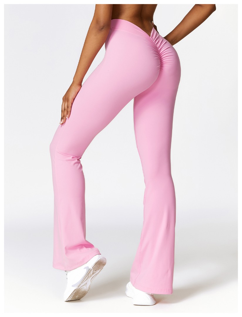 Спортивные леггинсы клёш Bell pink фото 1