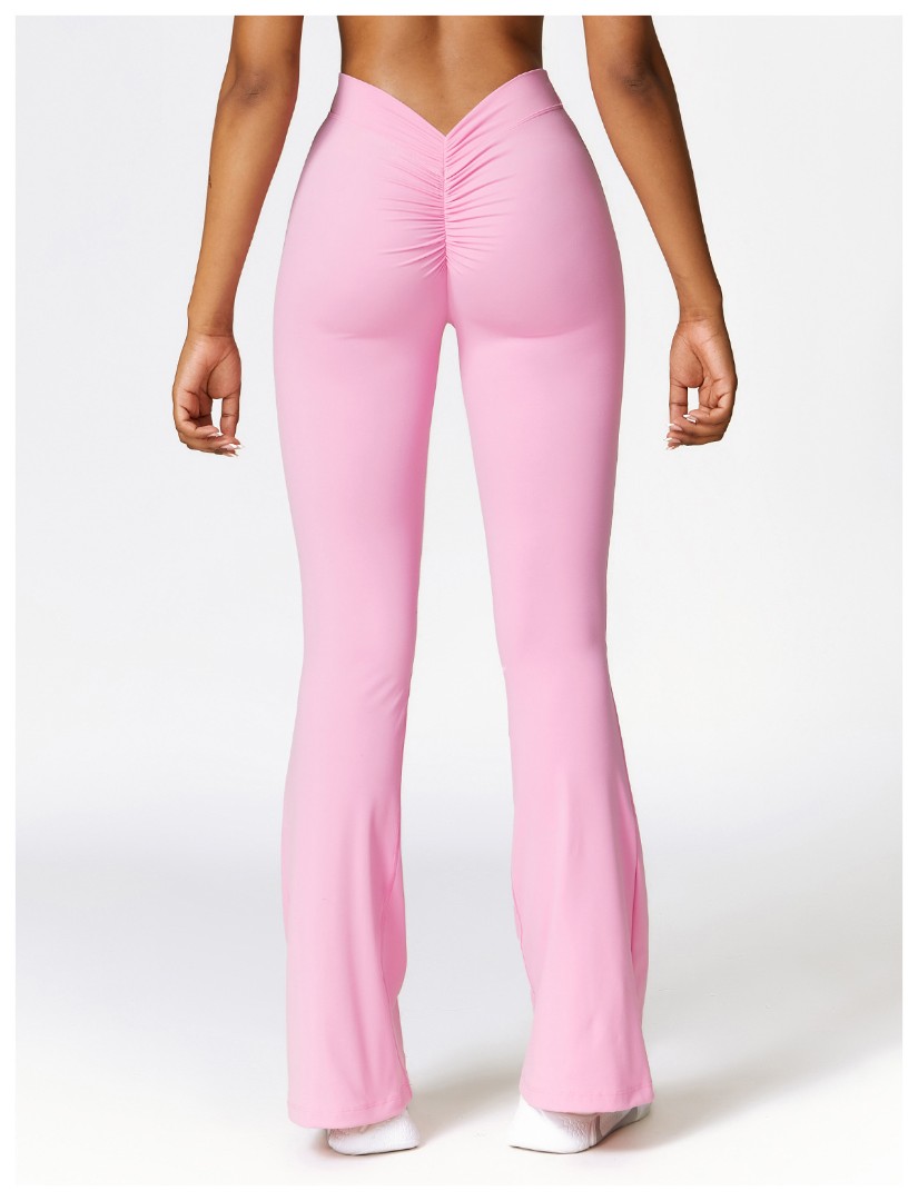 Спортивные леггинсы клёш Bell pink фото 4