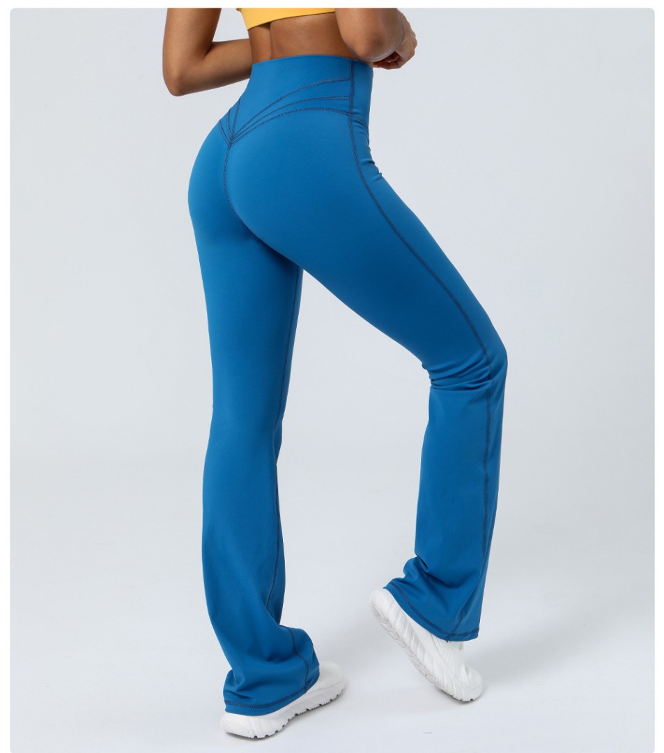 Спортивные леггинсы клёш Bill blue фото 1