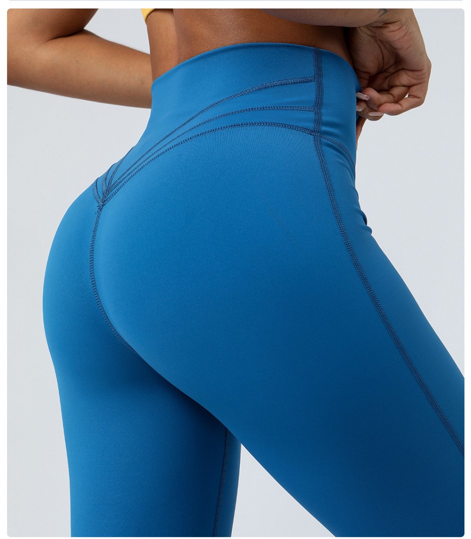 Спортивные леггинсы клёш Bill blue фото 2