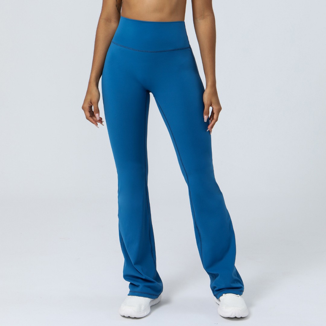 Спортивные леггинсы клёш Bill blue фото 3