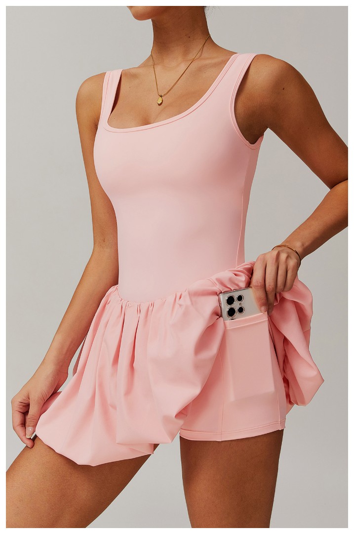 Спортивный комбинезон-юбка Nino light pink  фото 1