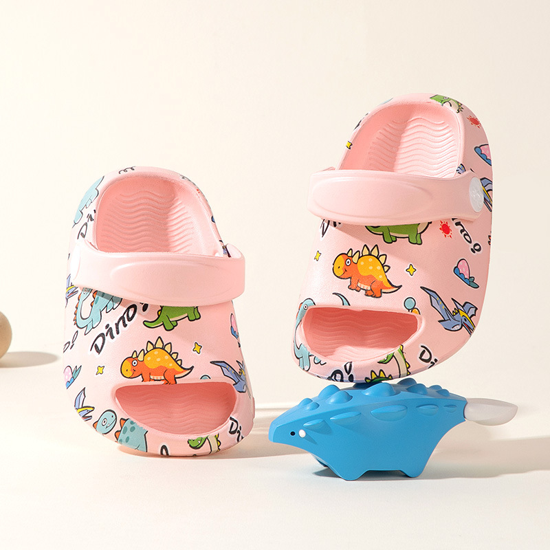 Кроксы детские Dino pinky фото 1