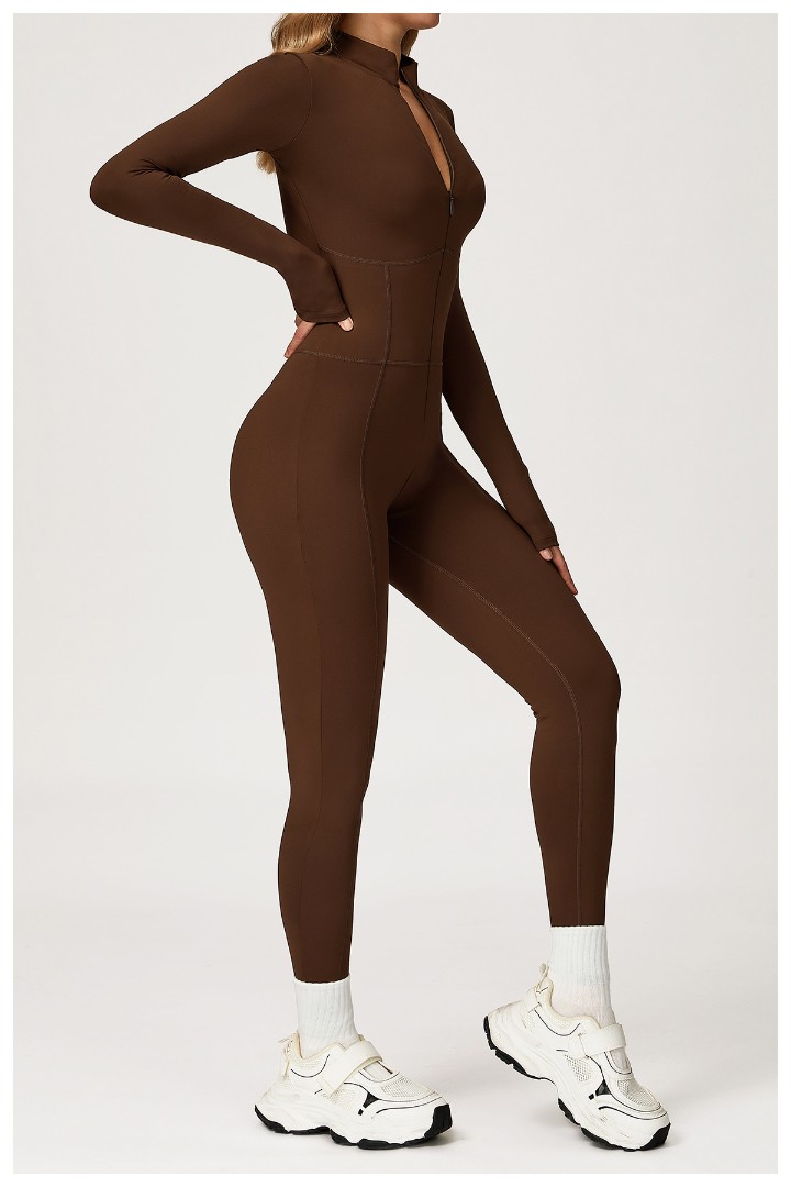 Спортивный утепленный женский комбинезон на флисе Foxy brown фото 4