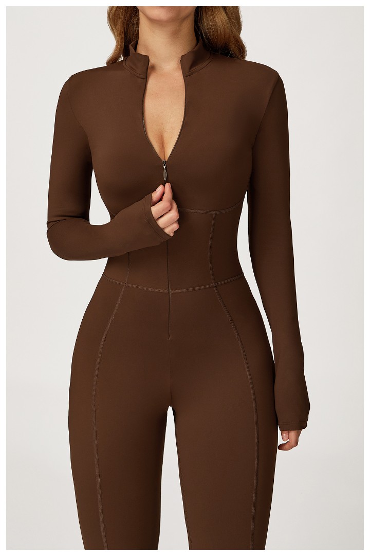 Спортивный утепленный женский комбинезон на флисе Foxy brown фото 1