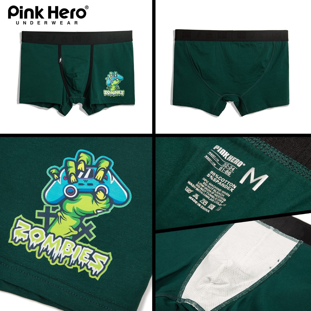 Мужские трусы боксеры Pink Hero Special  Zombie фото 3