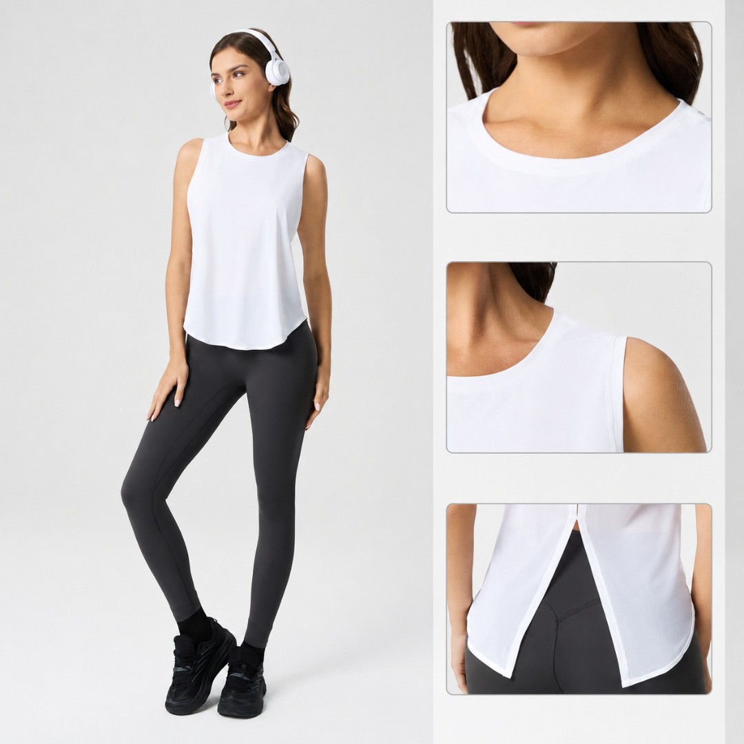 Спортивна майка Moccy white фото 3
