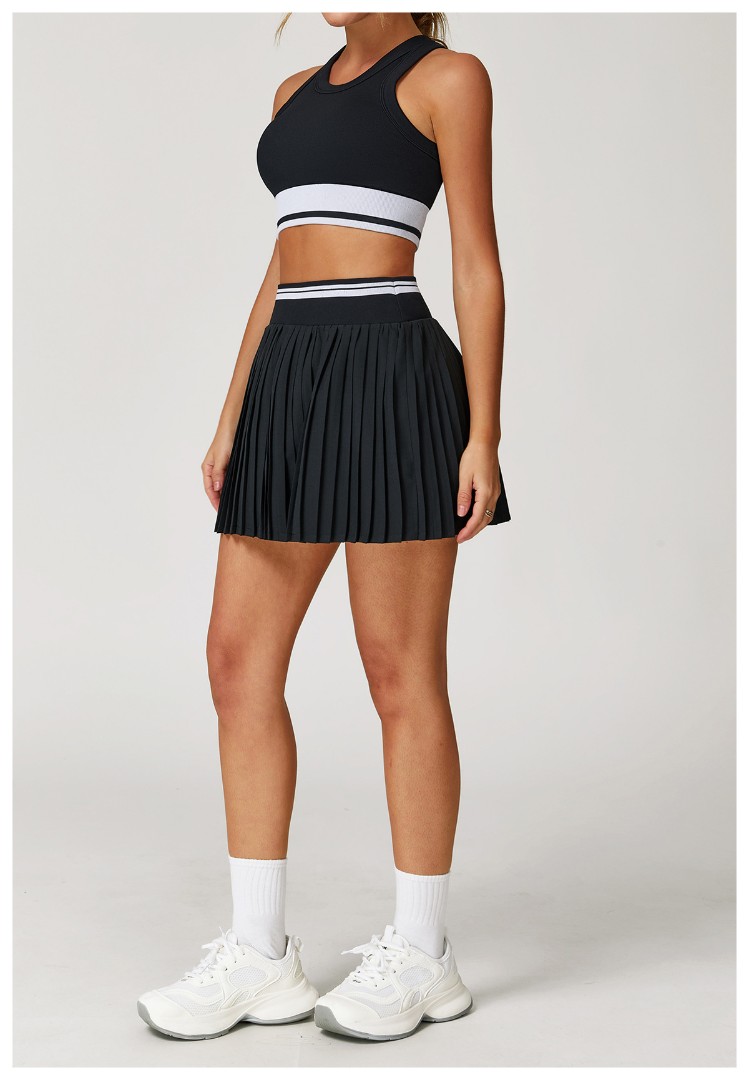 Спортивный комплект с юбкой Tenis girl black фото 4