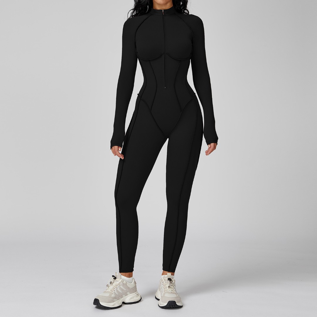 Спортивный комбинезон Nona black черный фото 4