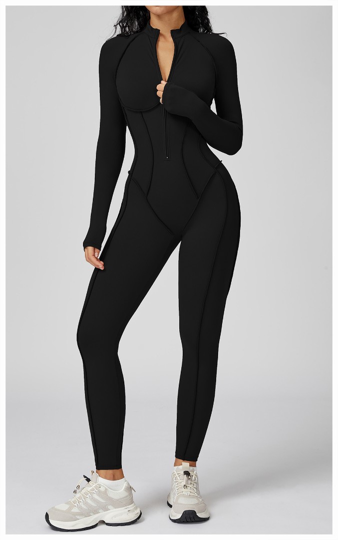 Спортивный комбинезон Nona black черный фото 3
