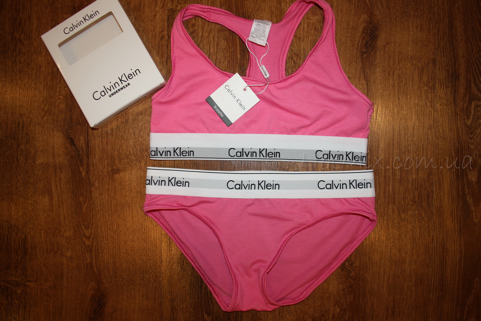 Спортивный комплект Calvin Klein Топ Трусы розовый фото 3