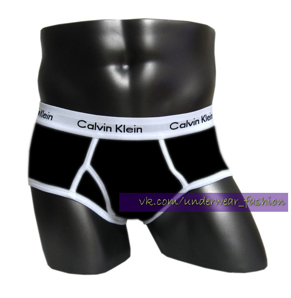 Мужские трусы брифы Calvin Klein 365 Black White фото 2