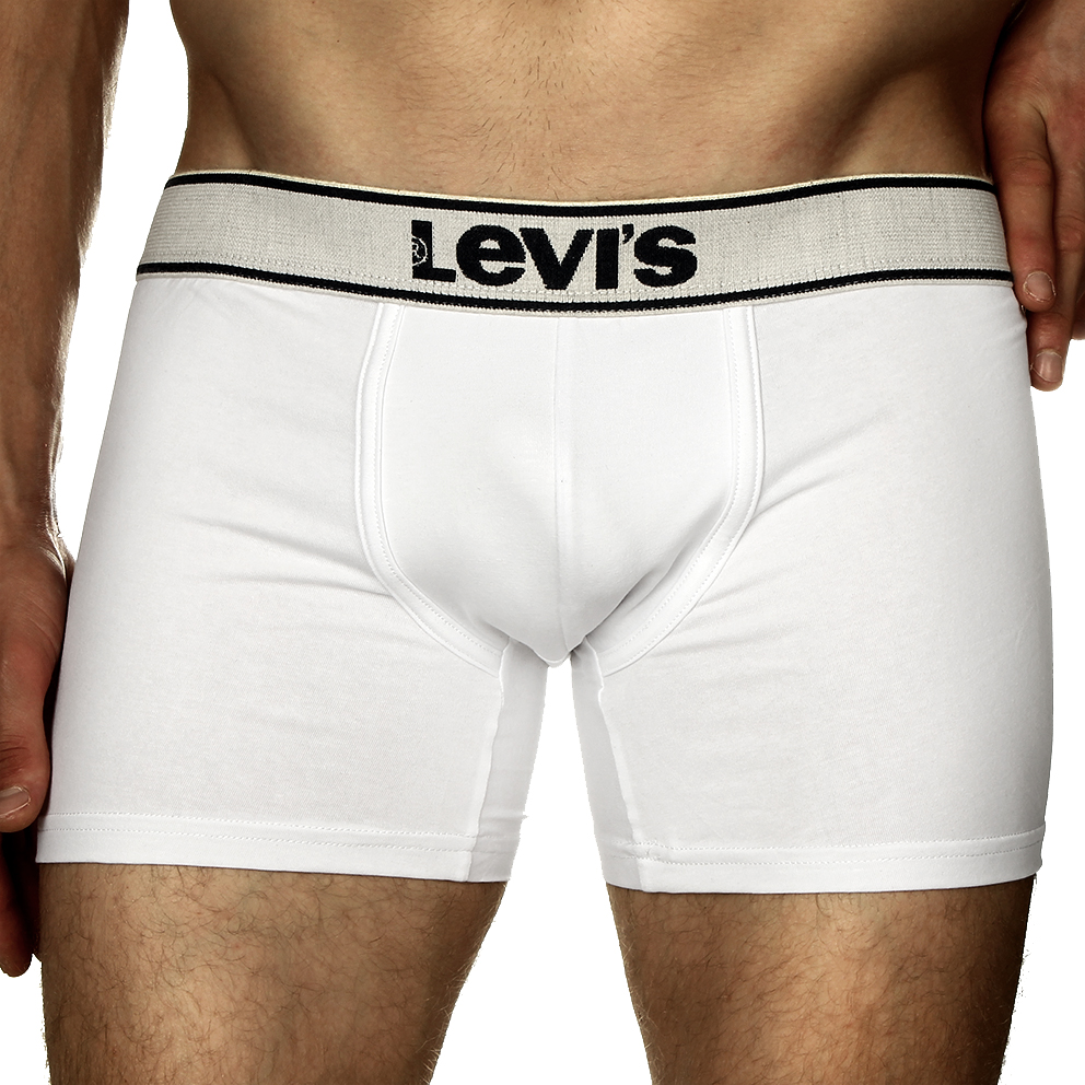 Мужские трусы боксеры Levis белые фото 1