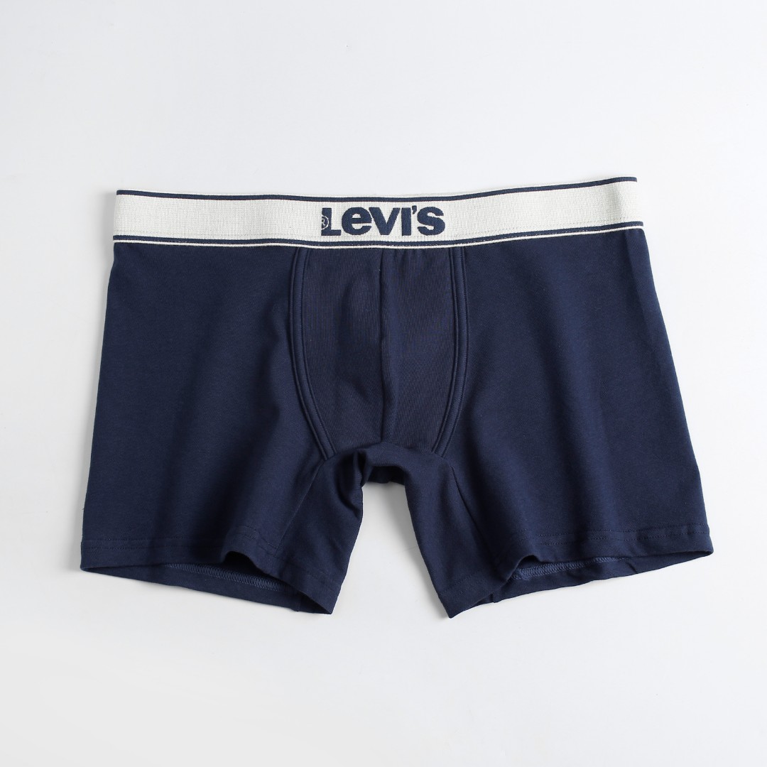 Мужские трусы боксеры Levis темно-синие фото 2