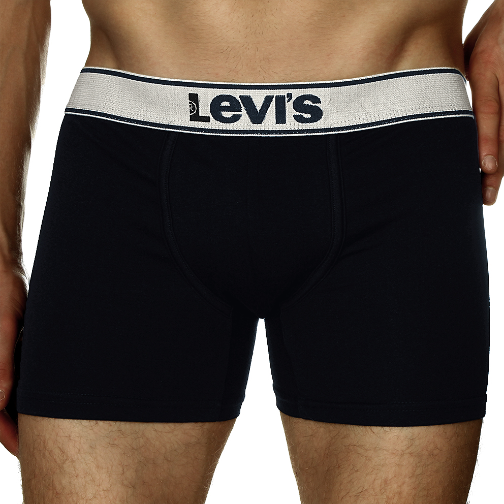 Мужские трусы боксеры Levis темно-синие фото 1