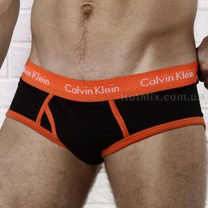 undefined Мужские трусы брифы Calvin Klein 365 Black Orange Brief undefined