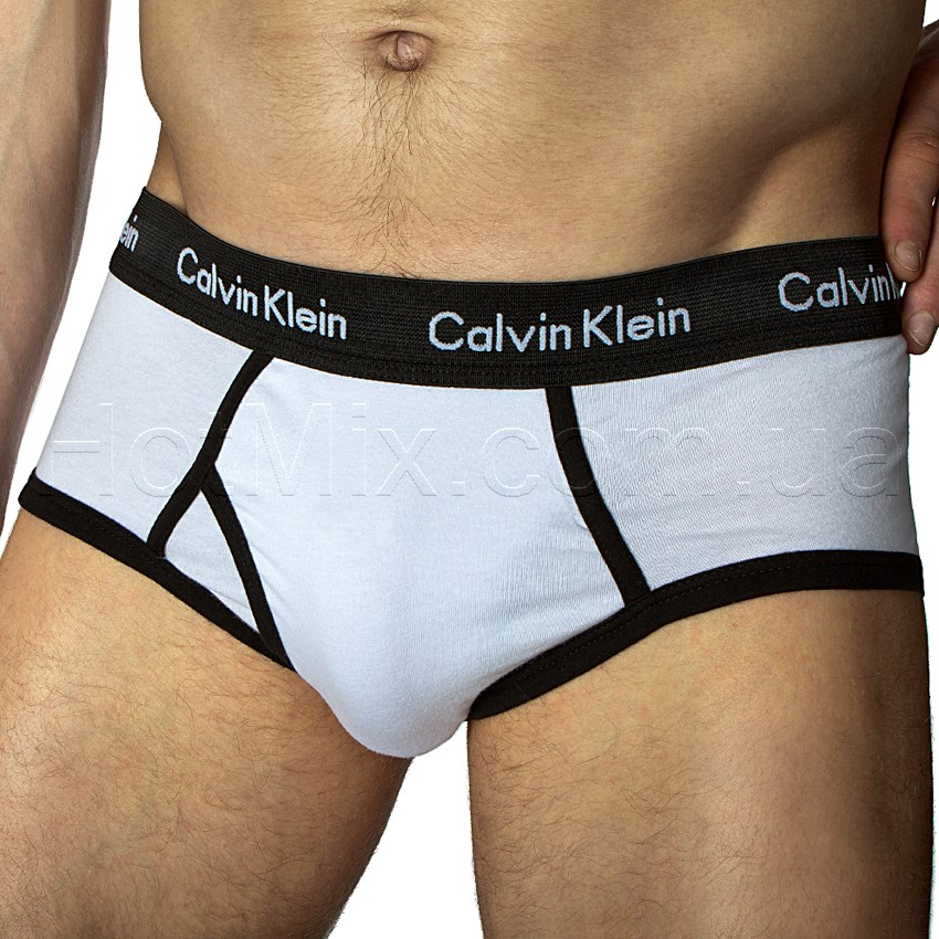 Мужские трусы брифы Calvin Klein 365 White Black Brief фото 1