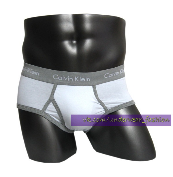 Мужские трусы брифы Calvin Klein 365 White Grey Brief фото 2