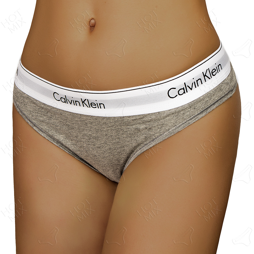 Стринги Calvin Klein Modern серые фото 1