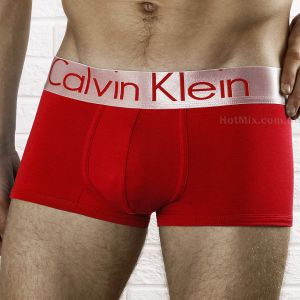 undefined Мужские трусы боксеры Calvin Klein Boxer Steel Red undefined