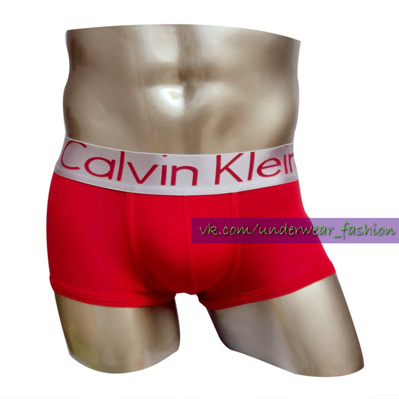 Мужские трусы боксеры Calvin Klein Boxer Steel Red фото 2