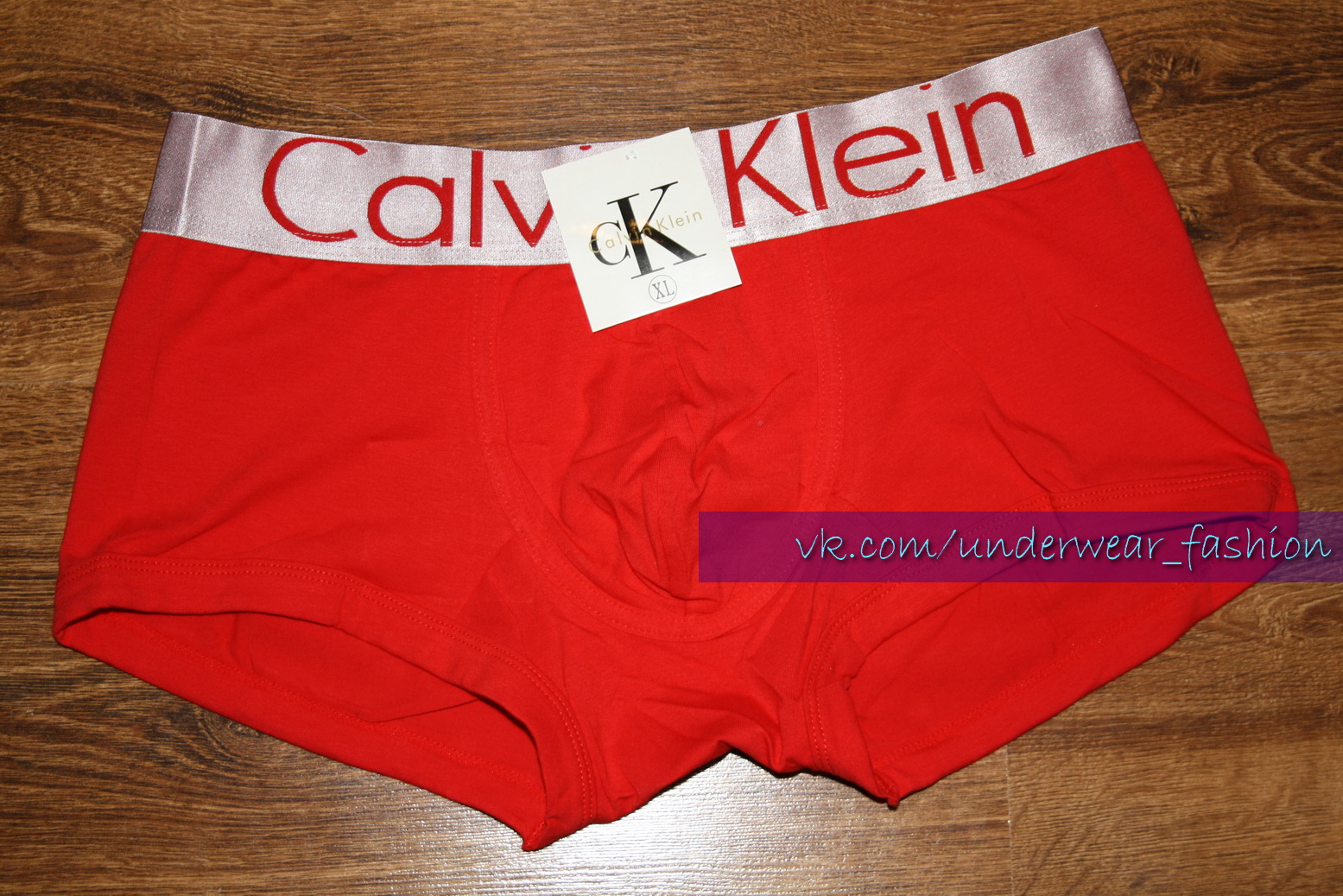 Мужские трусы боксеры Calvin Klein Boxer Steel Red фото 3