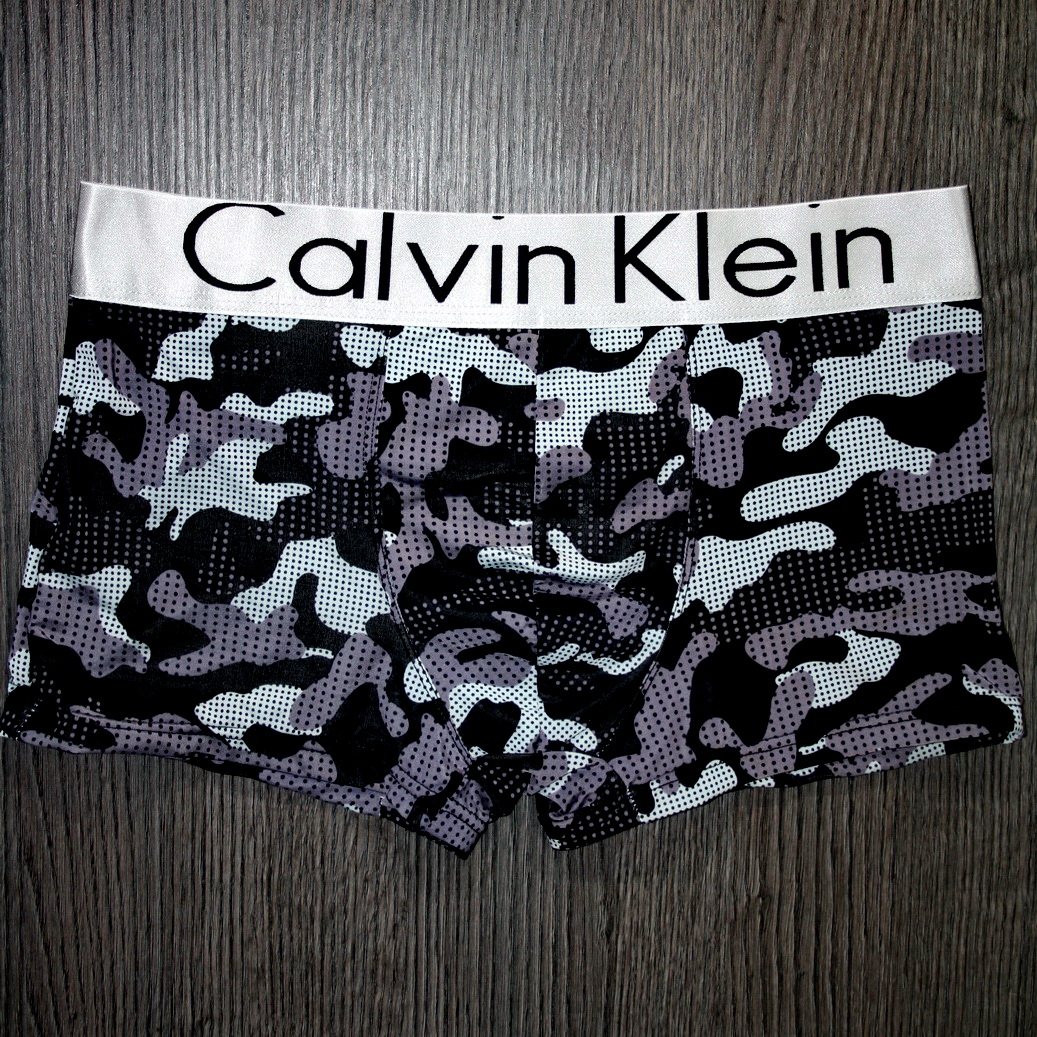Мужские боксеры  Calvin Klein черные камуфляж фото 2