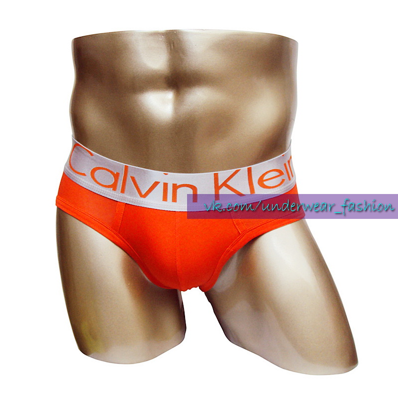 Мужские трусы брифы Calvin Klein Brief Steel Orange фото 2